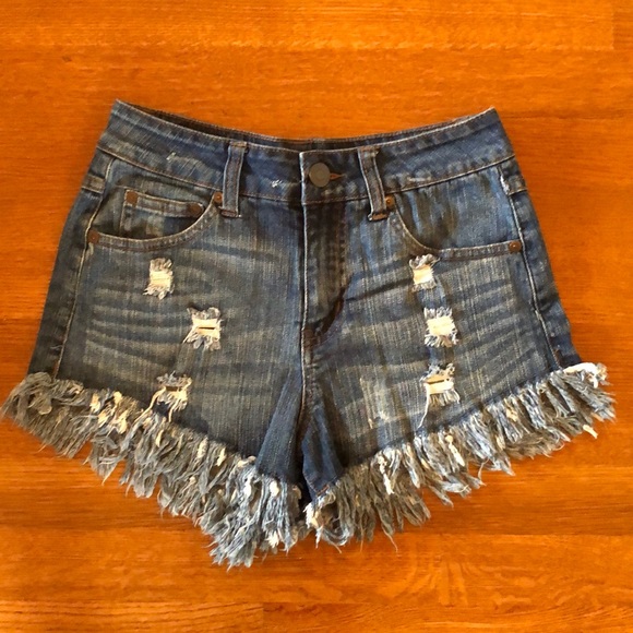 elan denim shorts